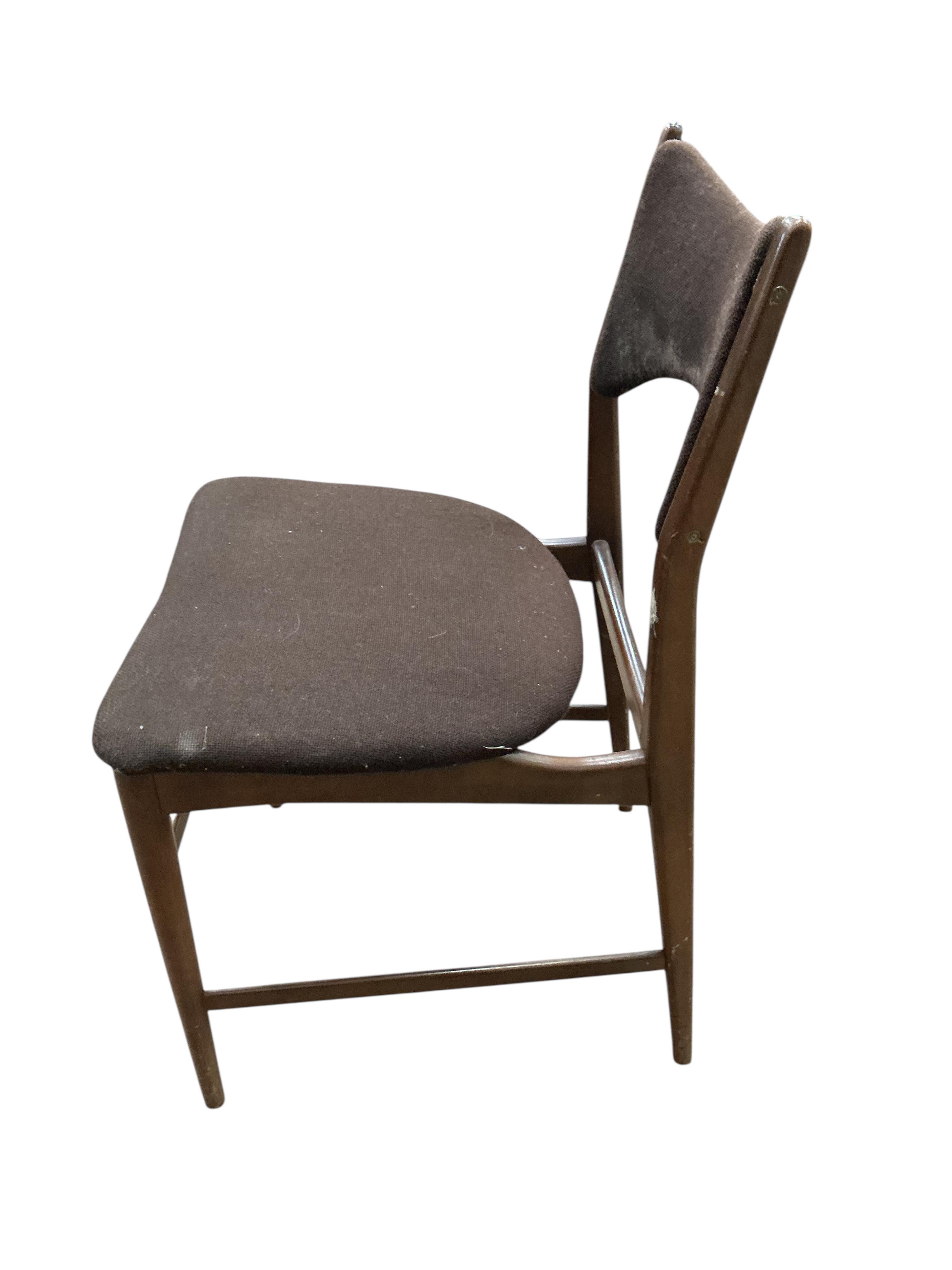 Four mid century Everest dining chairs, width 49cm, depth 48cm, height 79cm
